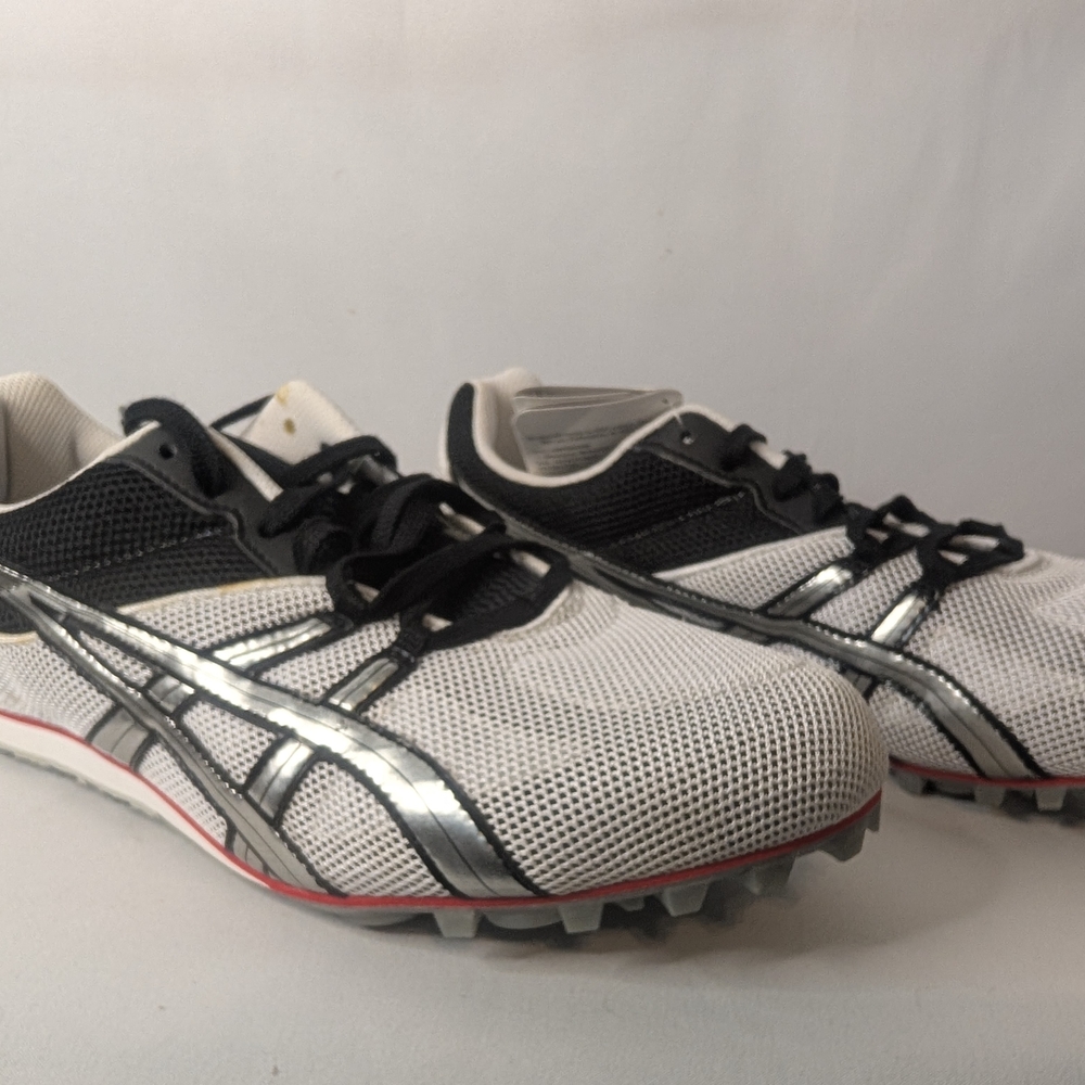 NIB Asics Hyper LD 4 Men's Size 7 Track Shoes Black/Silver